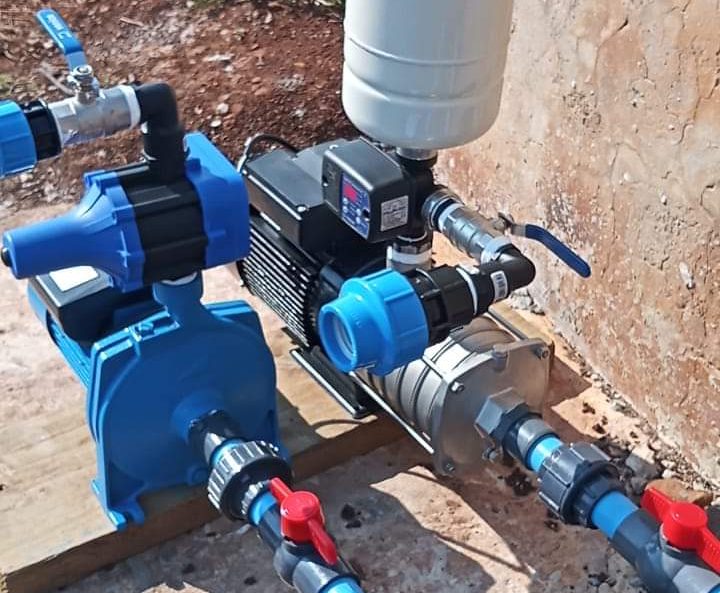 Professional borehole pump installation in Gauteng property